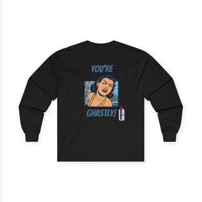 ✅ AU/NZ - I Don’t Care! Bold Attitude Long Sleeve Tee – Casual Wear, Gift for Friends, Funny Graphic Tee, Vintage Style Top, Comfy Everyday Shirt