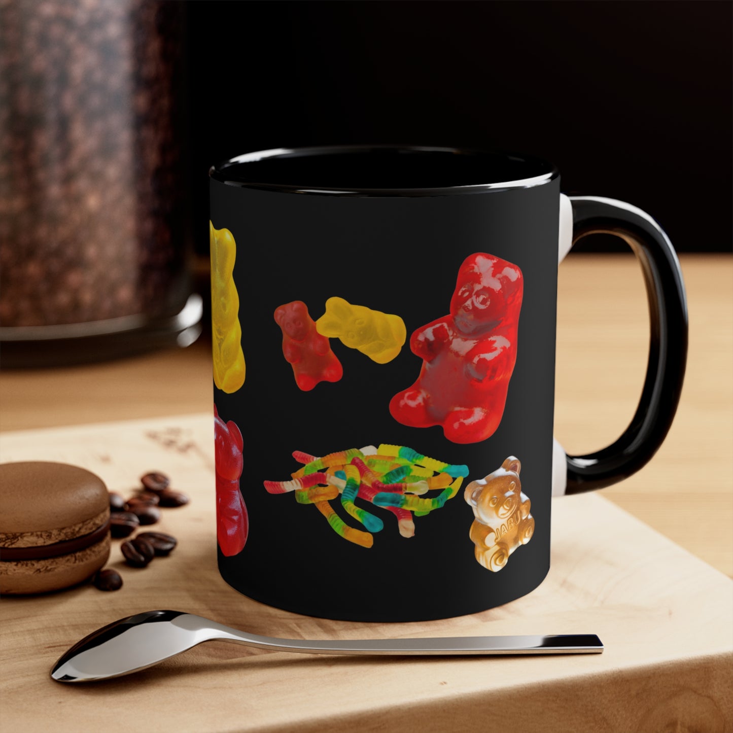✅ AU/NZ Colorful Gummy Bear Mug - Fun Gift for Candy Lovers, Quirky Coffee Cup, Cute Office Mug, Birthday Gift, Colorful Accent