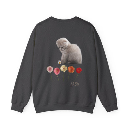 ✅ AU/NZ Adorable Cat & Flowers Crewneck Sweatshirt - Perfect Gift for Cat Lovers ADORABLE
