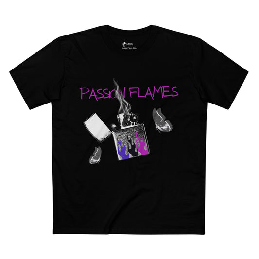 ✅ AU/NZPassion Flames Adult Tee | Graphic T-Shirt for Trendy Outfits | Unisex Casual Wear | Unique Gift for Music Lovers | Ideal for Festivals