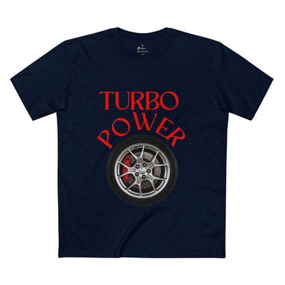 ✅ AU/NZ, As Colour 5001 Turbo Power Adult Tee for Car Enthusiasts, Funny Auto Shirt, Gift for Motorheads, Racing Apparel, Classic Car Lover's Tee