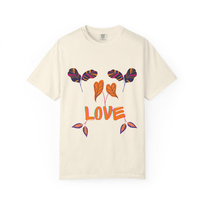 ✅ AU/NZ Love Flowers Unisex Garment-Dyed T-Shirt - Nature-Inspired Gift for All Occasions