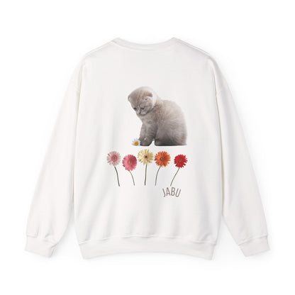 ✅ AU/NZ Adorable Cat & Flowers Crewneck Sweatshirt - Perfect Gift for Cat Lovers ADORABLE