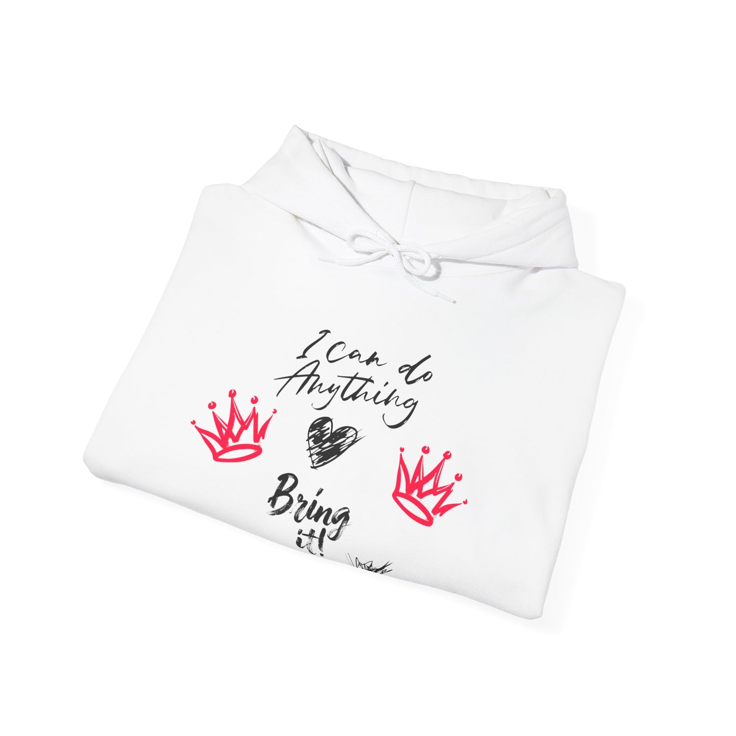 ✅ AU/NZ- I CAN DO ANYTHING,Empowering Unisex Hooded Sweatshirt | Inspirational Quotes Apparel, Cozy Everyday Wear, Unique Gifts for Teens, Motivational Fashion