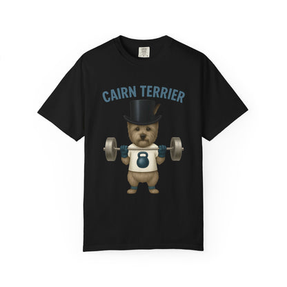 JABU GRIND - CAIRN TERRIER: A Fun, Dog-Loving Gym Tee for NZ & AU Humans JABU© • JustAboutBeingU®