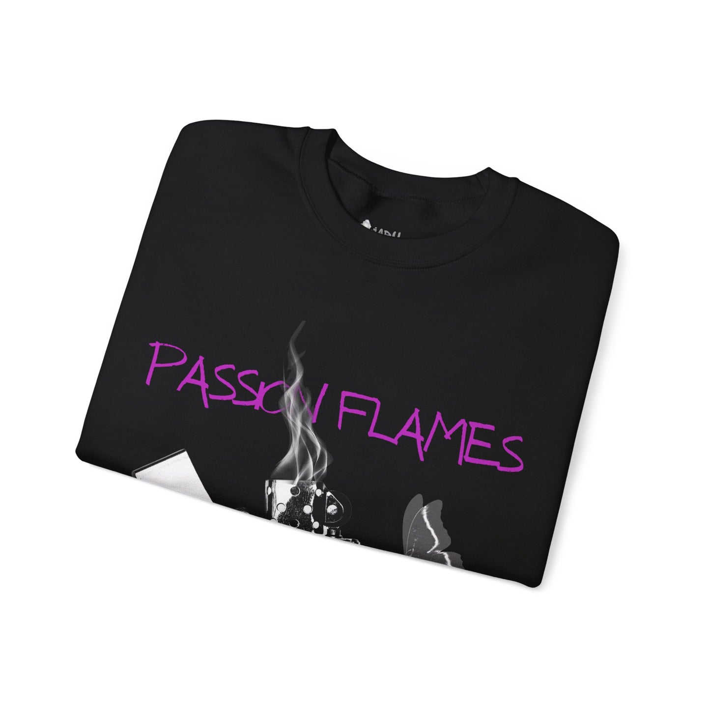 ✅  AU/NZ Passion Flames Graphic Crewneck Sweatshirt - Unisex Heavy Blend Passion