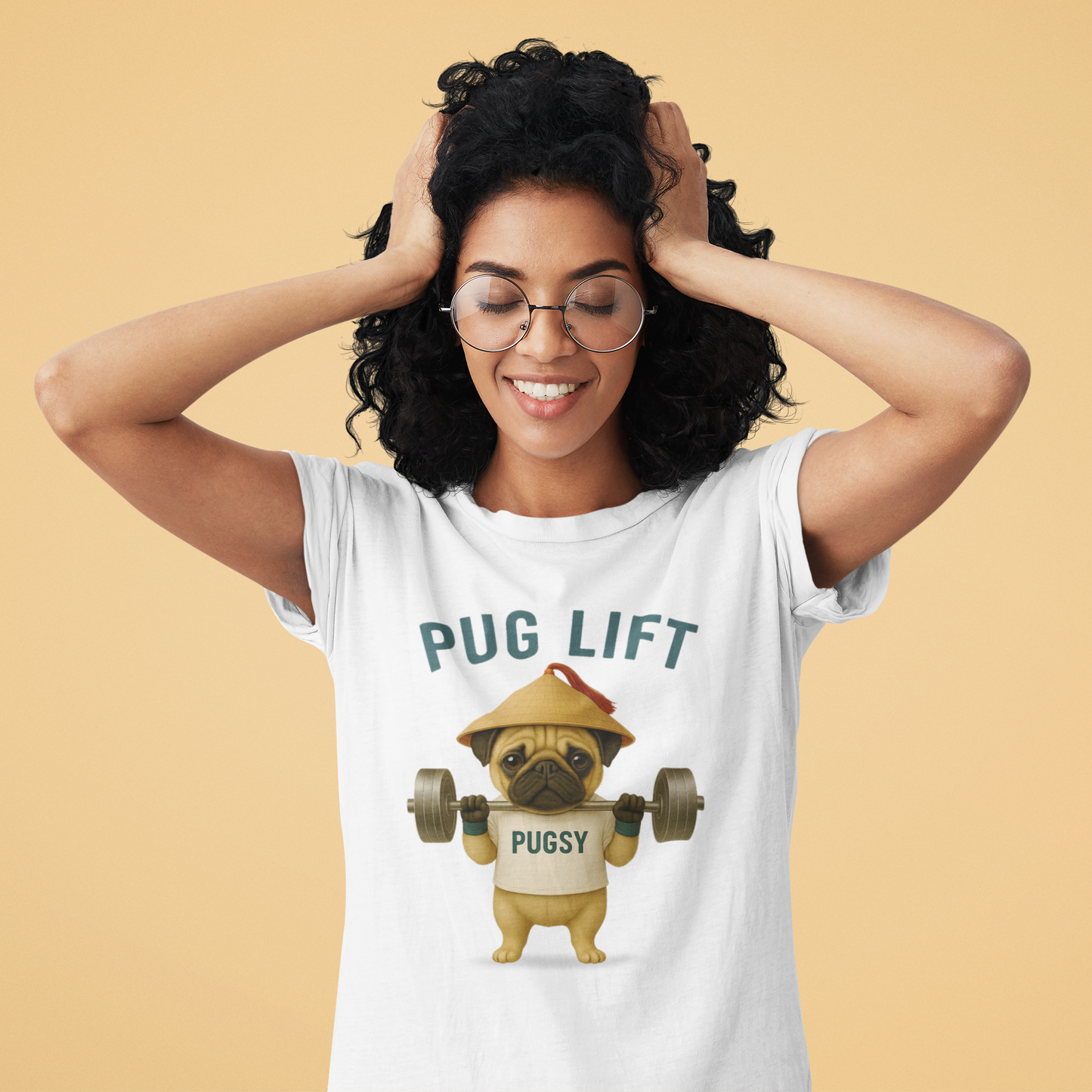 JABU GRIND - PUG: A Fun, Dog-Loving Gym Tee for NZ & AU Humans JABU© • JustAboutBeingU