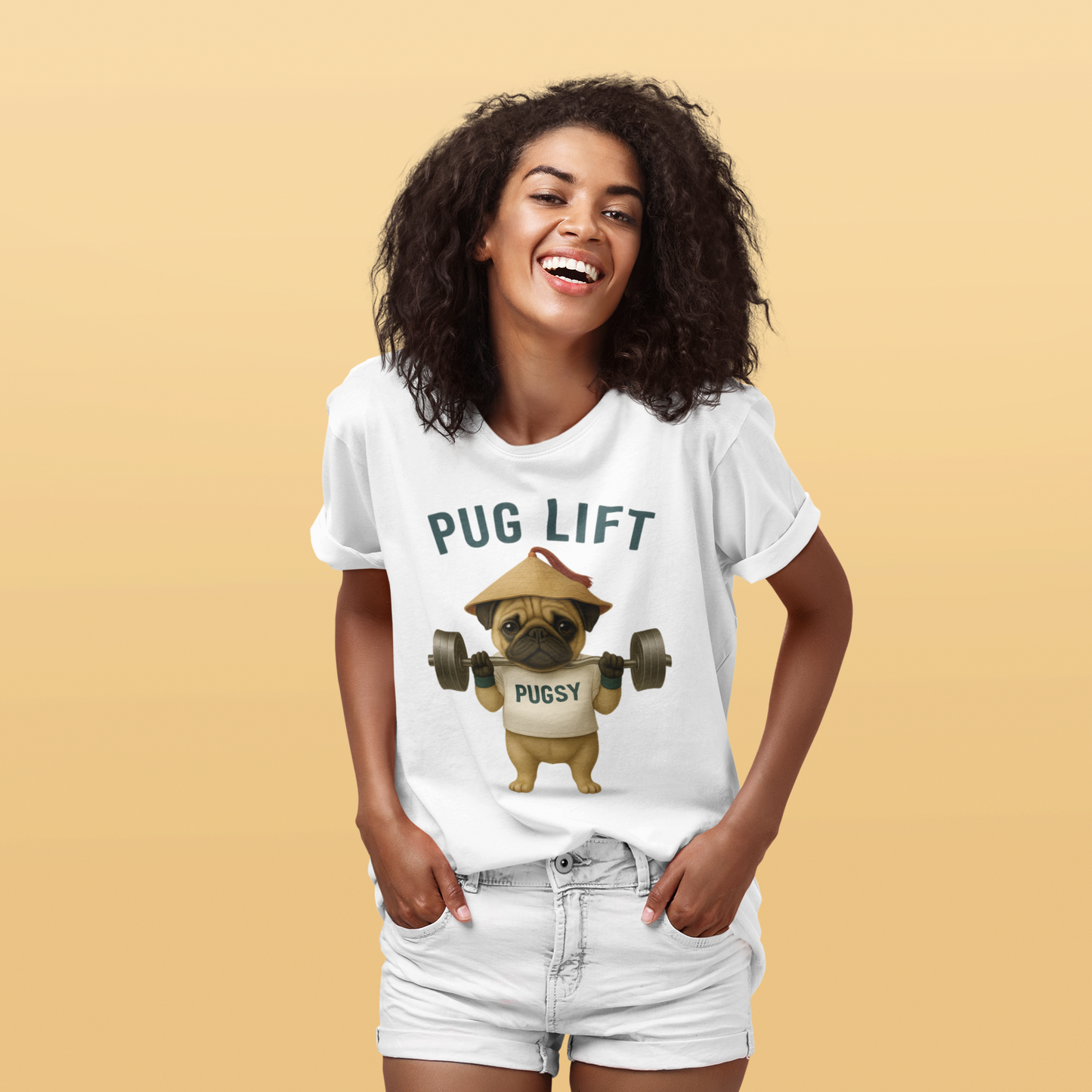 JABU GRIND - PUG: A Fun, Dog-Loving Gym Tee for NZ & AU Humans JABU© • JustAboutBeingU