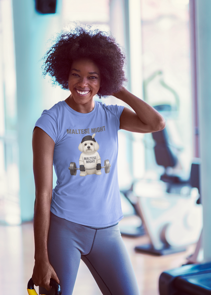 JABU GRIND - MALTESE: A Fun, Dog-Loving Gym Tee for NZ & AU Humans JABU© • JustAboutBeingU®