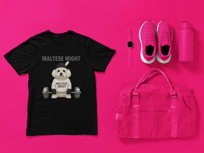JABU GRIND - MALTESE: A Fun, Dog-Loving Gym Tee for NZ & AU Humans JABU© • JustAboutBeingU®