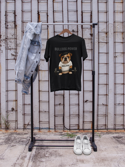 JABU GRIND - BULLDOG: A Fun, Dog-Loving Gym Tee for NZ & AU Humans JABU© • JustAboutBeingU®