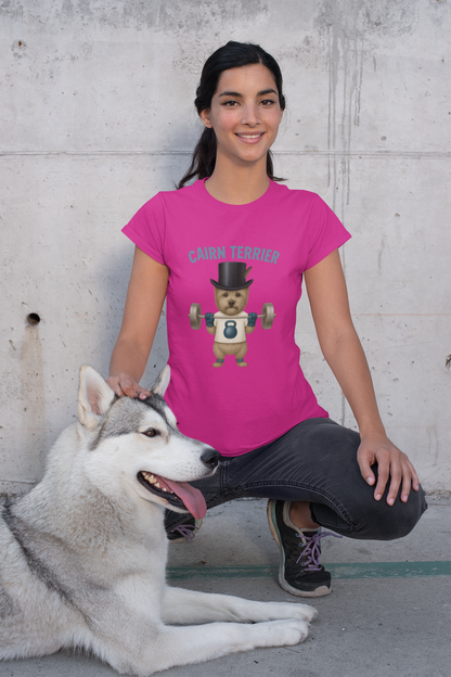 JABU GRIND - CAIRN TERRIER: A Fun, Dog-Loving Gym Tee for NZ & AU Humans JABU© • JustAboutBeingU®