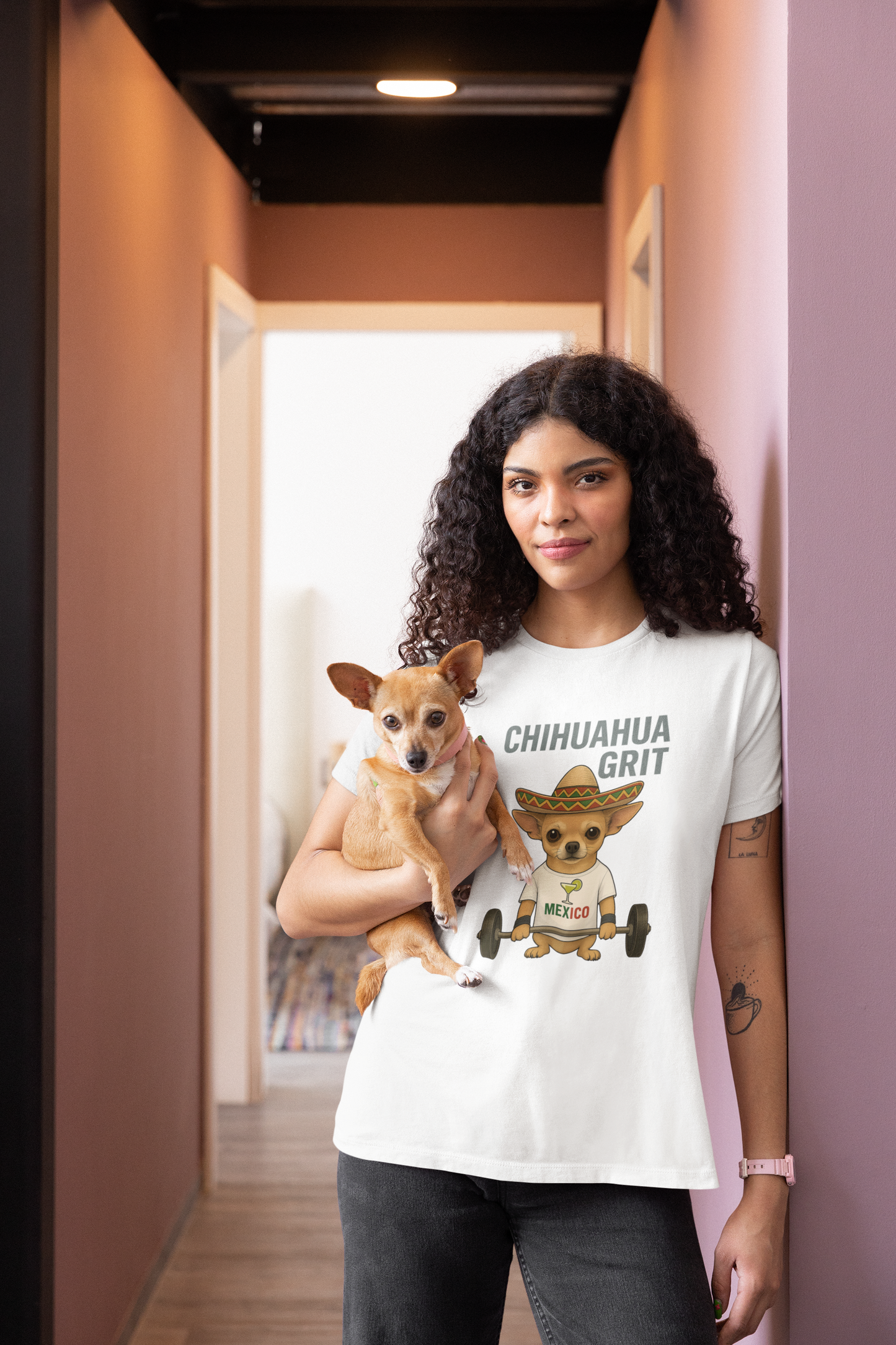 JABU GRIND - CHIHUAHUA: A Fun, Dog-Loving Gym Tee for NZ & AU Humans JABU© • JustAboutBeingU®