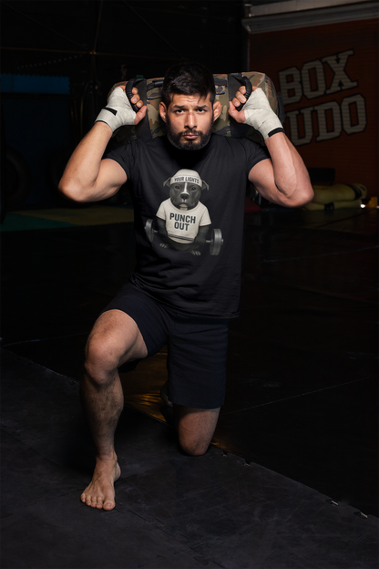 JABU GRIND - STAFFY: A Fun, Dog-Loving Gym Tee for NZ & AU Humans JABU© • JustAboutBeingU®