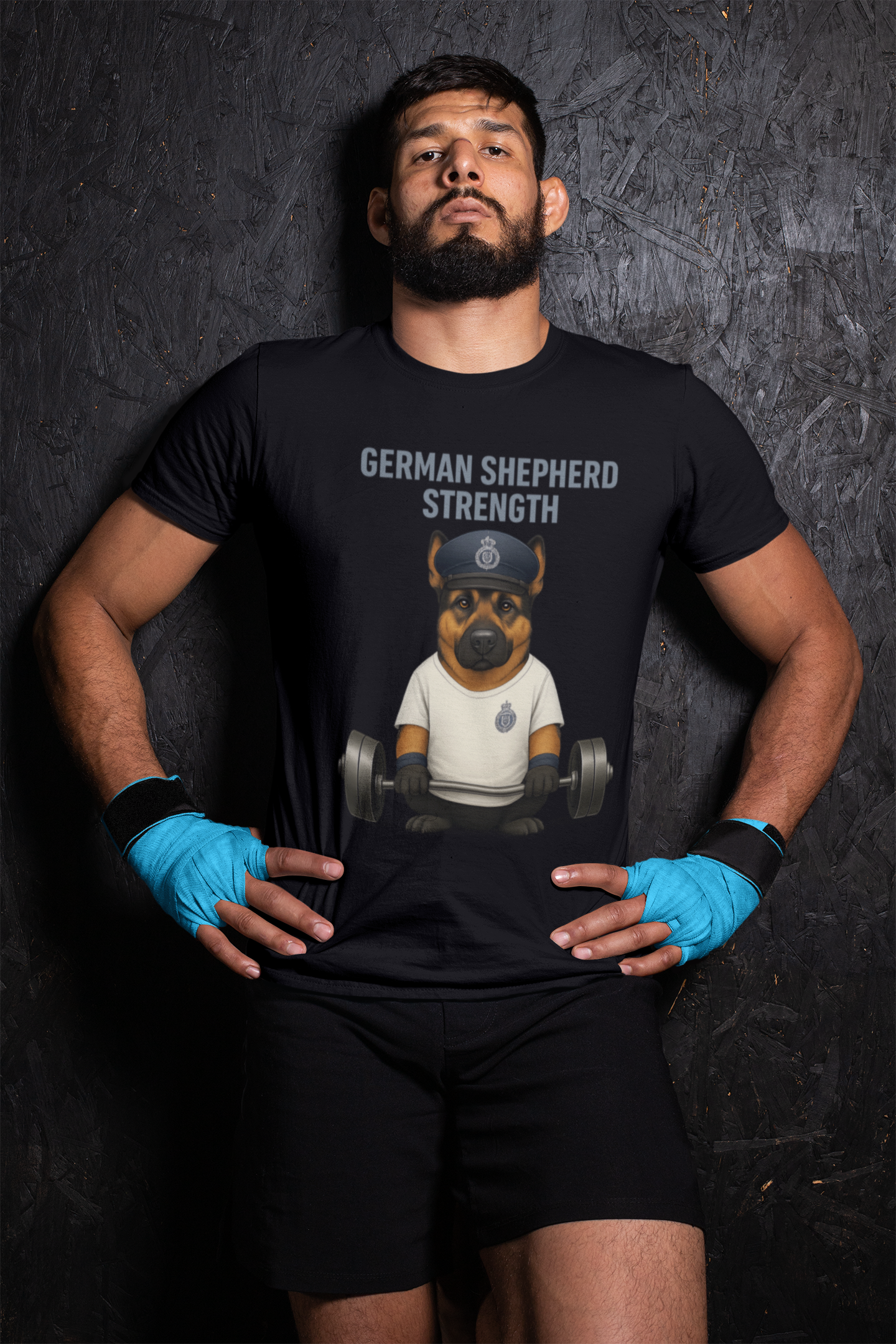JABU GRIND - GERMAN SHEPHERD: A Fun, Dog-Loving Gym Tee for NZ & AU Humans JABU© • JustAboutBeingU®