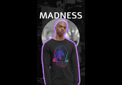 JABU Neon Madness: Bold Streetwear Sweatshirt with Electric Scientist Design for NZ & AU Trendsetters JABU© • JustAboutBeingU®