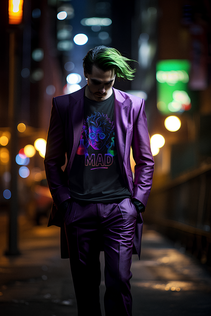 JABU Neon Madness: Bold Streetwear Sweatshirt with Electric Scientist Design for NZ & AU Trendsetters JABU© • JustAboutBeingU®