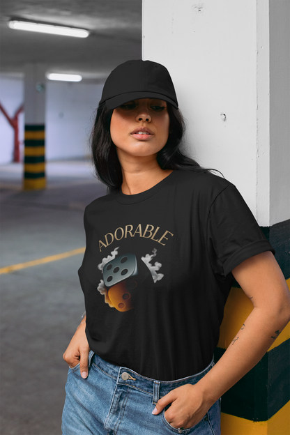 Adorable or Deplorable Dice Tee
Life’s a roll of the dice — some days you’re sweet, some days you’re savage. This design owns both sides. Smooth feel, bold print, and a playful edge that turns heads anywhere you go.

JABU© • JustAboutBeingU®