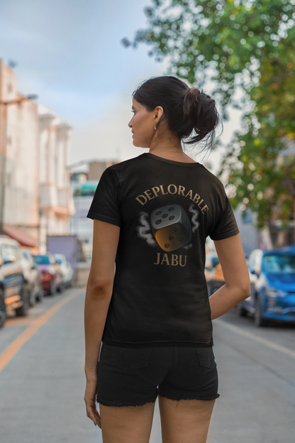 Adorable or Deplorable Dice Tee
Life’s a roll of the dice — some days you’re sweet, some days you’re savage. This design owns both sides. Smooth feel, bold print, and a playful edge that turns heads anywhere you go.

JABU© • JustAboutBeingU®