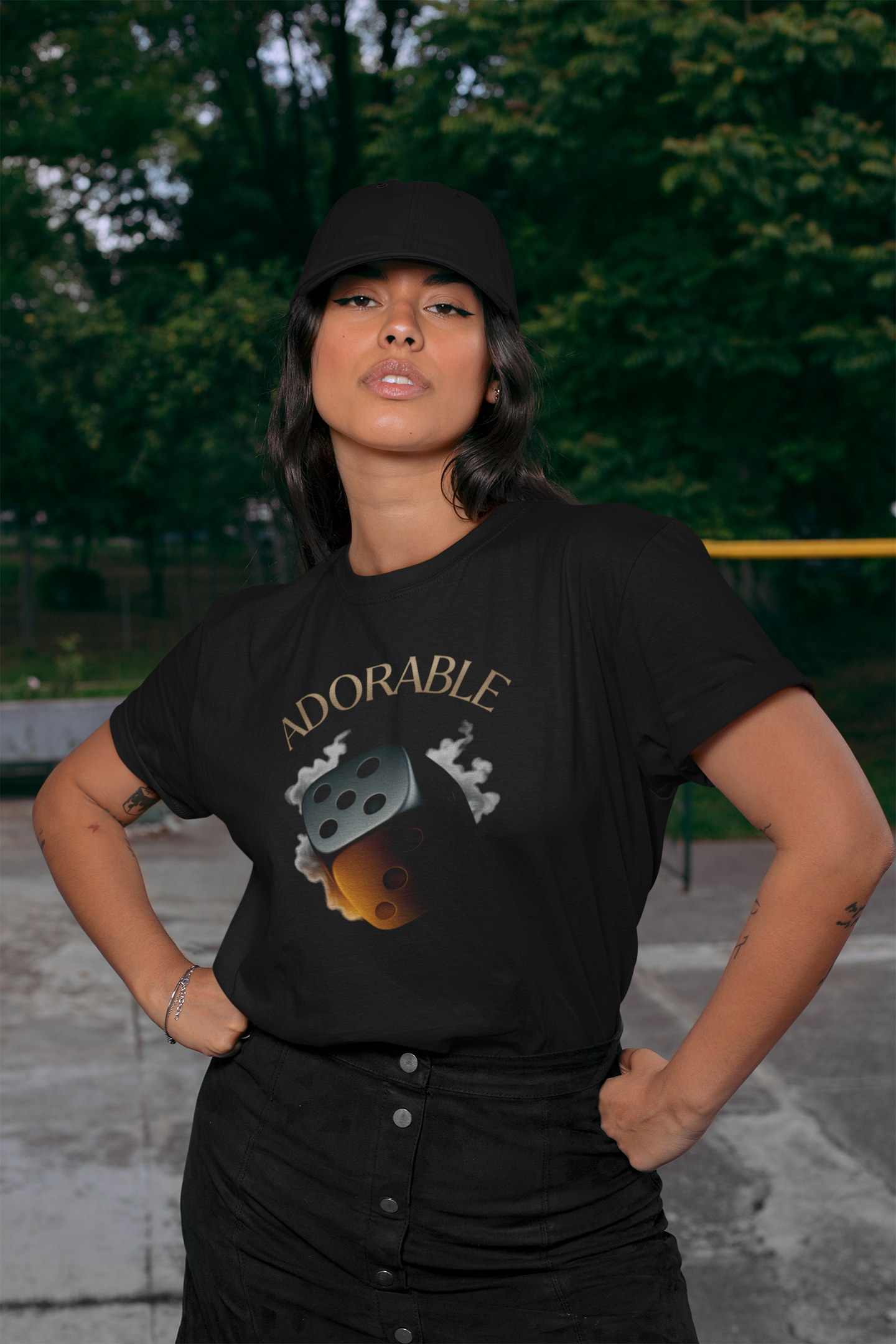 Adorable or Deplorable Dice Tee
Life’s a roll of the dice — some days you’re sweet, some days you’re savage. This design owns both sides. Smooth feel, bold print, and a playful edge that turns heads anywhere you go.

JABU© • JustAboutBeingU®