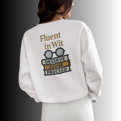 Fluent In Wit Graphic Sweatshirt
JABU© • JustAboutBeingU®