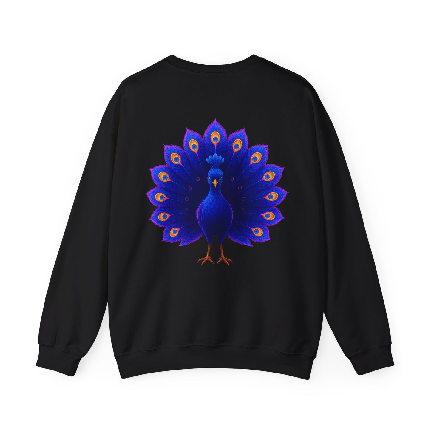 JABU Neon Electric Plume: Vibrant Peacock Glow Sweatshirt for NZ & AU Streetwear Lovers JABU© • JustAboutBeingU®