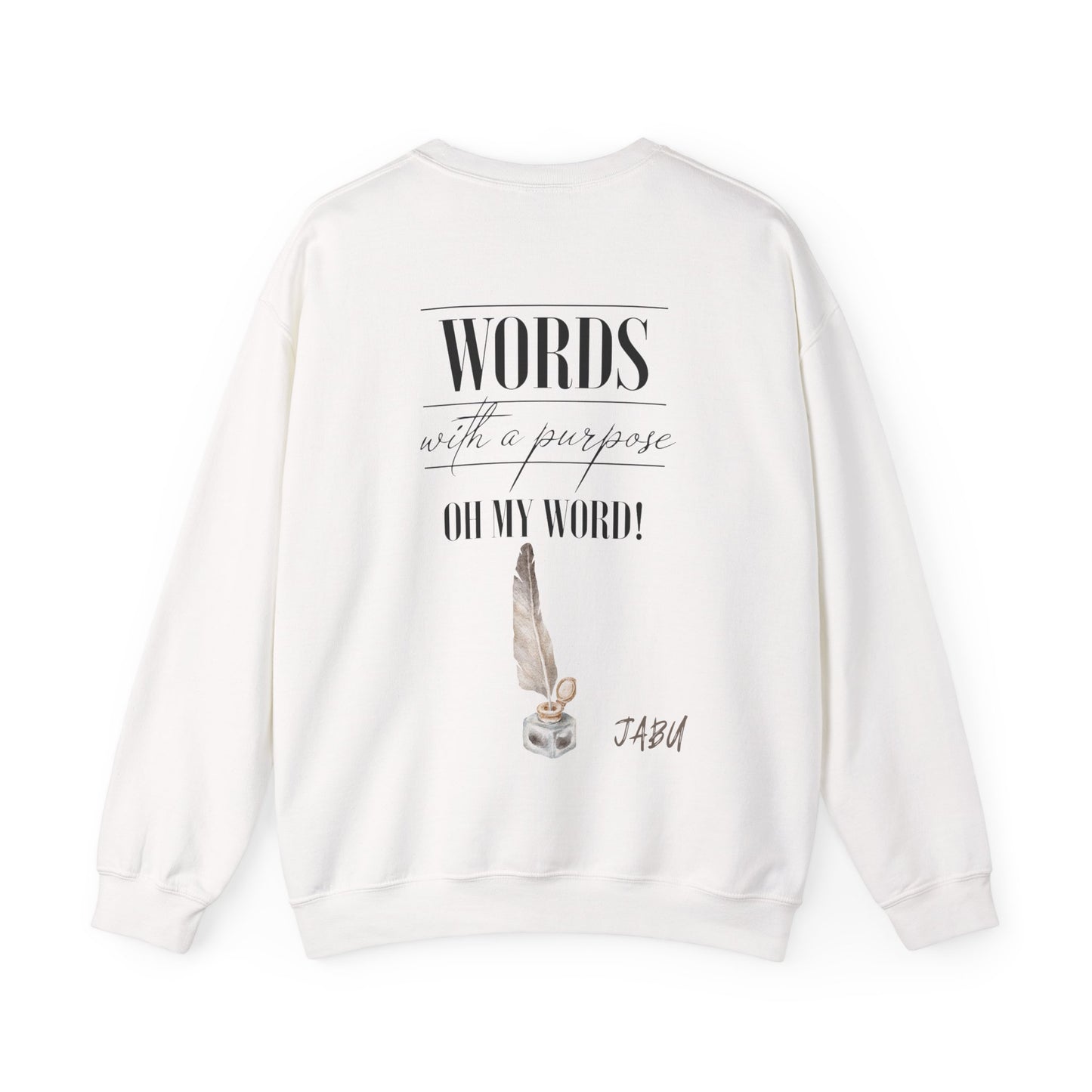 ✅ AU/NZ Inspirational Vocabulary Crewneck Sweatshirt - "Words with a Purpose" VOCABULARY!