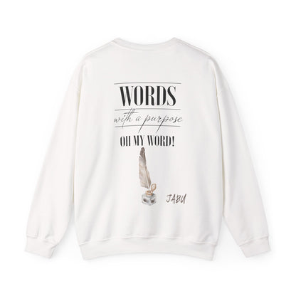 ✅ AU/NZ Inspirational Vocabulary Crewneck Sweatshirt - "Words with a Purpose" VOCABULARY!