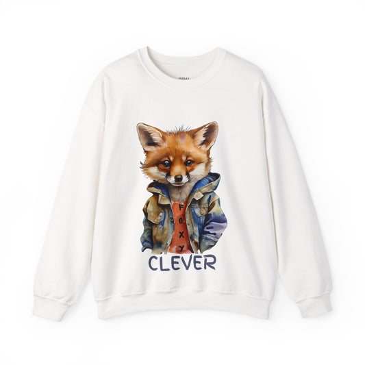 ✅ AU/NZ Clever Fox Unisex Crewneck Sweatshirt - Comfortable and Stylish