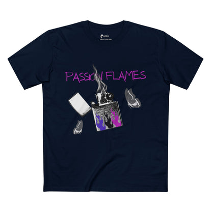 ✅ AU/NZPassion Flames Adult Tee | Graphic T-Shirt for Trendy Outfits | Unisex Casual Wear | Unique Gift for Music Lovers | Ideal for Festivals