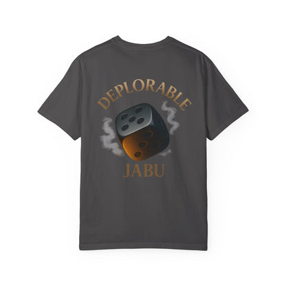 Adorable or Deplorable Dice Tee
Life’s a roll of the dice — some days you’re sweet, some days you’re savage. This design owns both sides. Smooth feel, bold print, and a playful edge that turns heads anywhere you go.

JABU© • JustAboutBeingU®