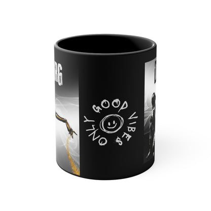 ✅  AU/NZ Colorful Accent Mugs, 11oz Cyborg GOLD
