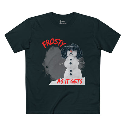 ✅ AU/NZ Frosty Adult Tee, Winter T-Shirt, Holiday Apparel, Funny Christmas Gift, Snowman Tee, Seasonal Fashion
