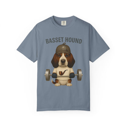 JABU GRIND - BASSET HOUND: A Fun, Dog-Loving Gym Tee for NZ & AU Humans JABU© • JustAboutBeingU®