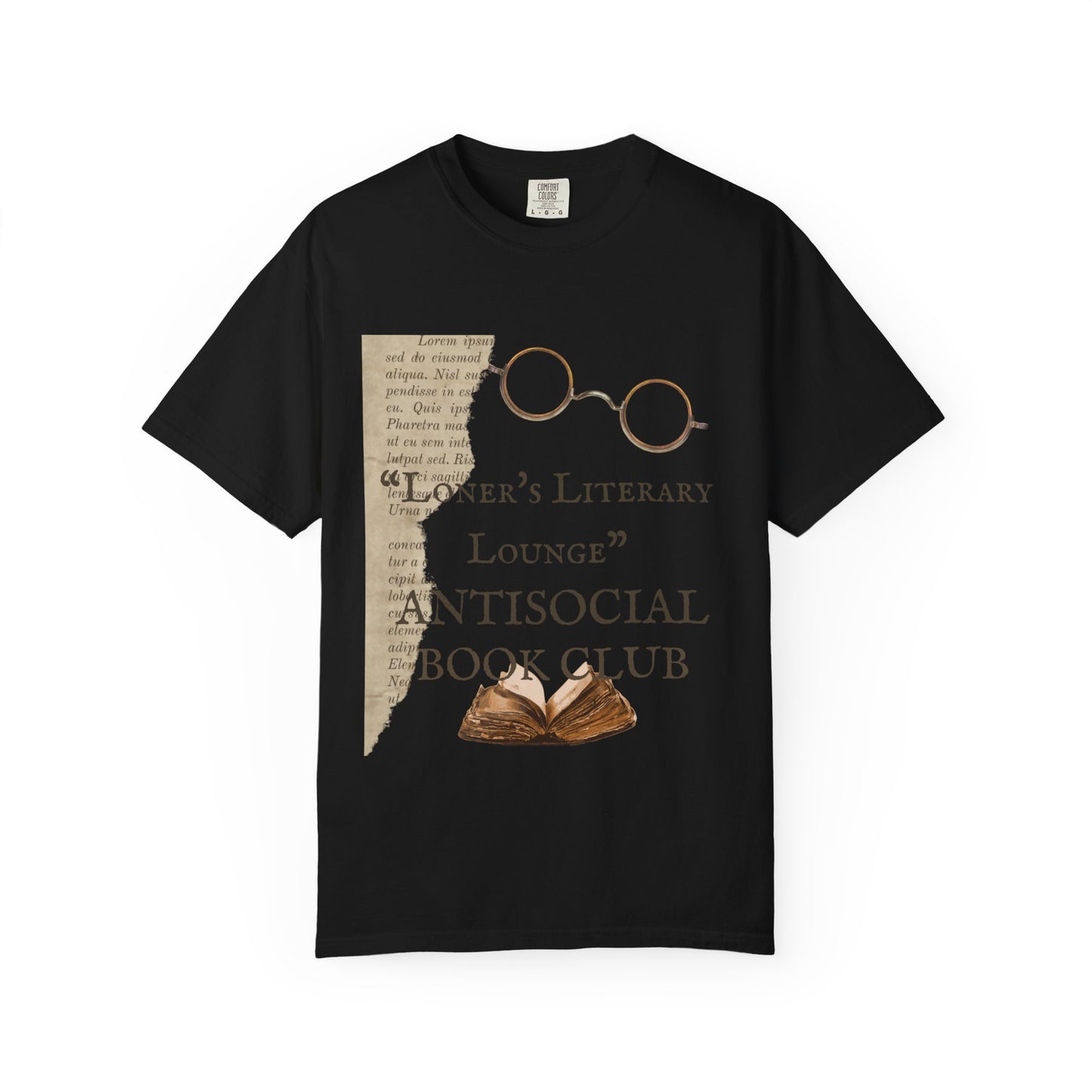 ✅ AU/NZ/Comfort Colours 1717, Antisocial Book Club T-Shirt - Literary Lounge Apparel for Book Lovers Antisocial, Book Club