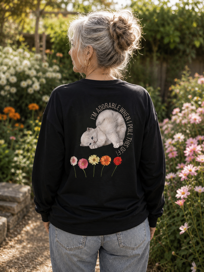 Sakura Cat Long Sleeve Tee