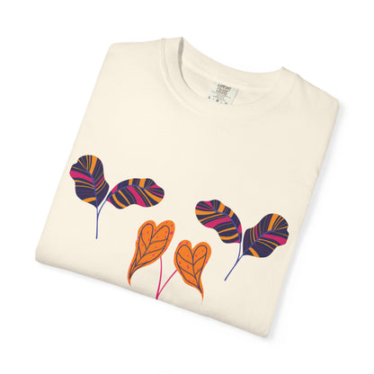 ✅ AU/NZ Love Flowers Unisex Garment-Dyed T-Shirt - Nature-Inspired Gift for All Occasions