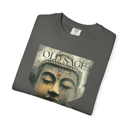 ✅ AU/NZ/Comfort Colours 1717, Old Sage Unisex Garment-Dyed T-shirt - Spiritual Art Wear for Mindfulness and Meditation-Old Sage