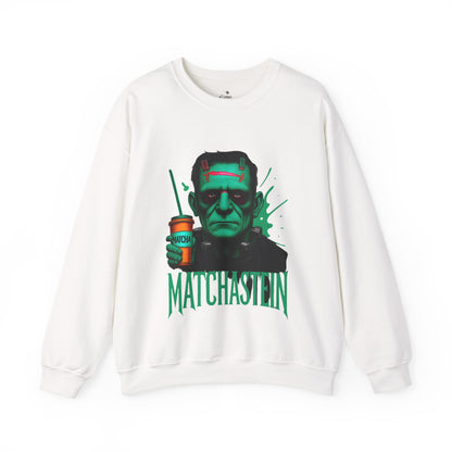 ✅ AU/NZ MATCHA-Inspired Unisex Sweatshirt with MATCHASTEIN Design,  Unique Gift for Monster Lovers, Spooky Season for MATCHA Lovers