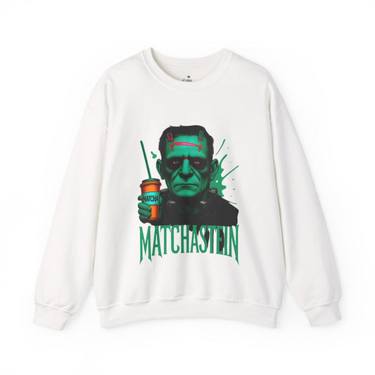 ✅ AU/NZ MATCHA-Inspired Unisex Sweatshirt with MATCHASTEIN Design,  Unique Gift for Monster Lovers, Spooky Season for MATCHA Lovers