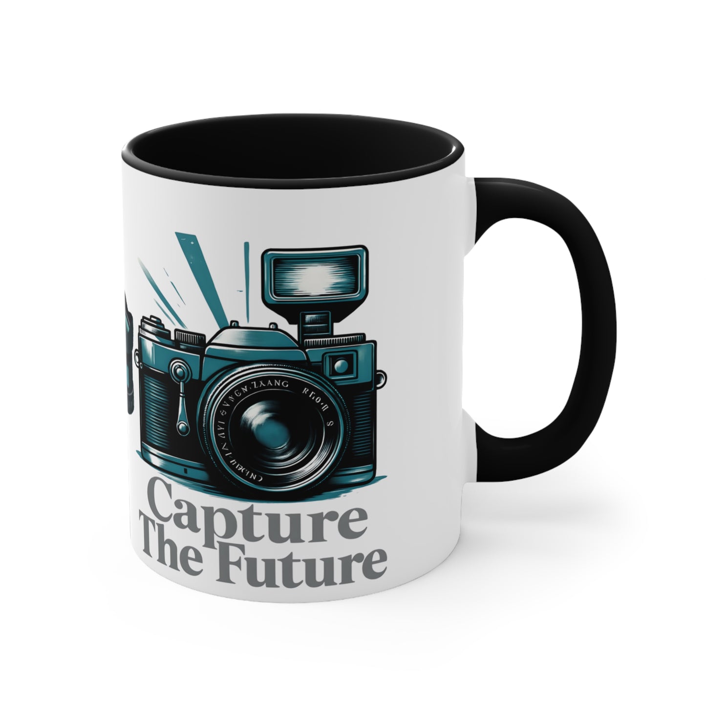 ✅ AU/NZ Vintage Camera Accent Mug - Capture The Past, Coffee Lover Gift, Photography Merchandise, Retro Gift, Tea Cup