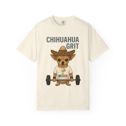 JABU GRIND - CHIHUAHUA: A Fun, Dog-Loving Gym Tee for NZ & AU Humans JABU© • JustAboutBeingU®