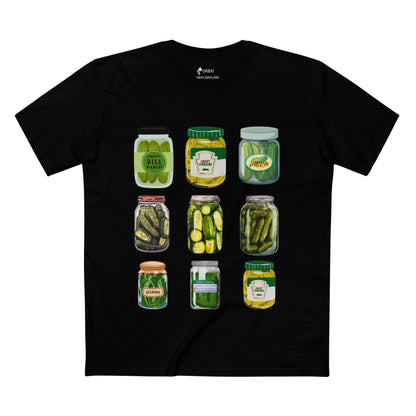 ✅ AU/NZColorful Pickle Graphic Tee — Fun Farmhouse Shirt, Cute Farmer's Market T-shirt, Gift for Foodies, Summer Tee, Garden Lover Clothing