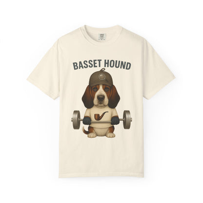 JABU GRIND - BASSET HOUND: A Fun, Dog-Loving Gym Tee for NZ & AU Humans JABU© • JustAboutBeingU®