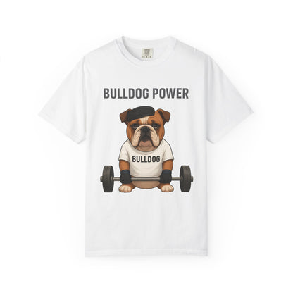 JABU GRIND - BULLDOG: A Fun, Dog-Loving Gym Tee for NZ & AU Humans JABU© • JustAboutBeingU®