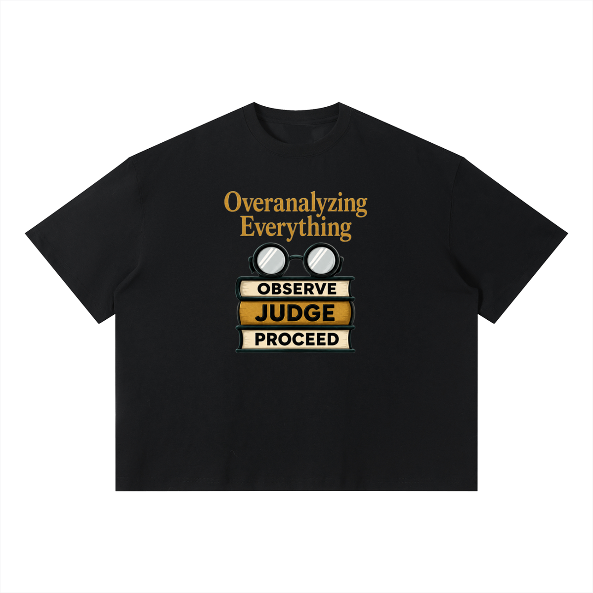 Overanalyzing Everything Graphic Oversized T Shirt