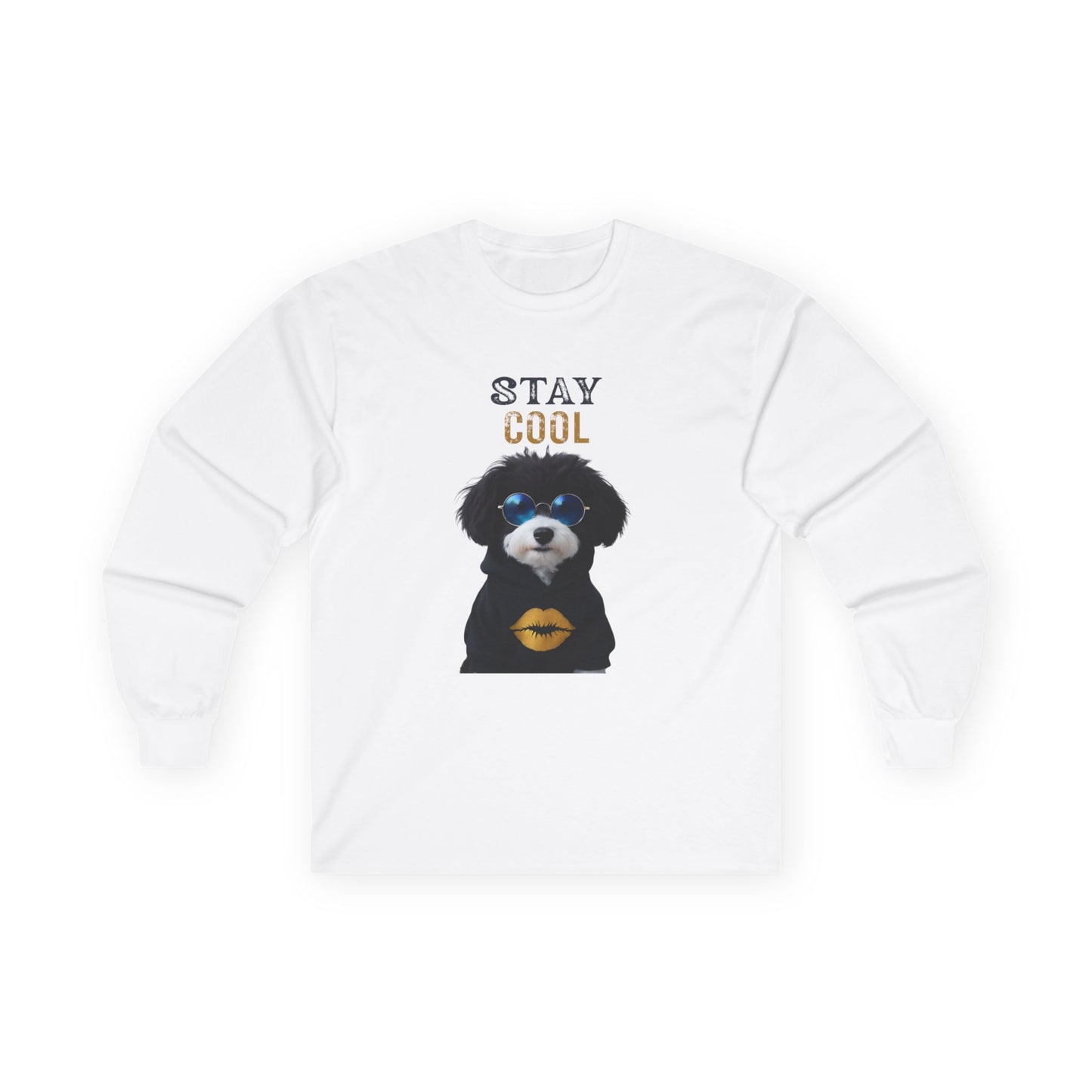 ✅ Au/NZ -Stay Cool! Moulin’s Long Sleeve Tee | Unisex Cotton Shirt, Pet Lover Gift, Casual Wear, Birthday, Chill Vibe, Dog Mom Shirt