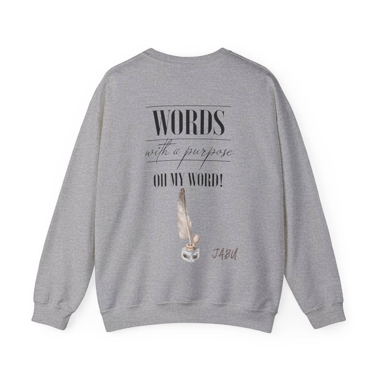 ✅ AU/NZ Inspirational Vocabulary Crewneck Sweatshirt - "Words with a Purpose" VOCABULARY!