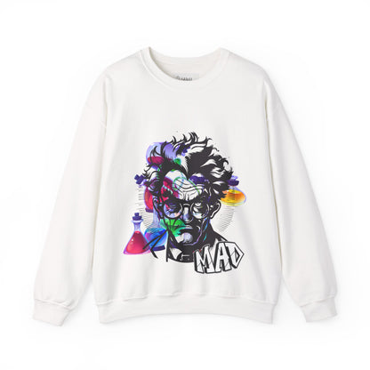 ✅ AU/NZ Mad Scientist Crewneck Sweatshirt – Unisex Heavy Blend™ with Colorful Lab Design MAD SCIENTIST