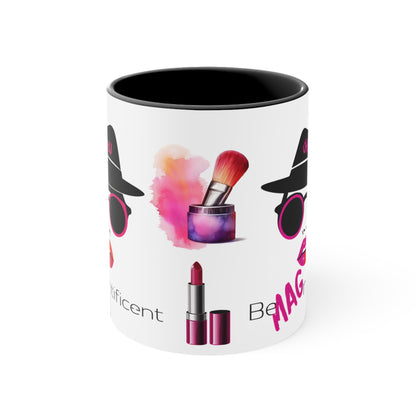 ✅ AU/NZ Colorful Makeup Mugs: Be MAGntificent, Gift for Beauty Lovers, Fun Coffee Mug, Cosmetic Lovers, Unique Birthday, Holiday Gift